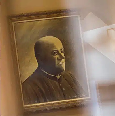 Abbé Aimé Caudron, Gründer der Domaine.